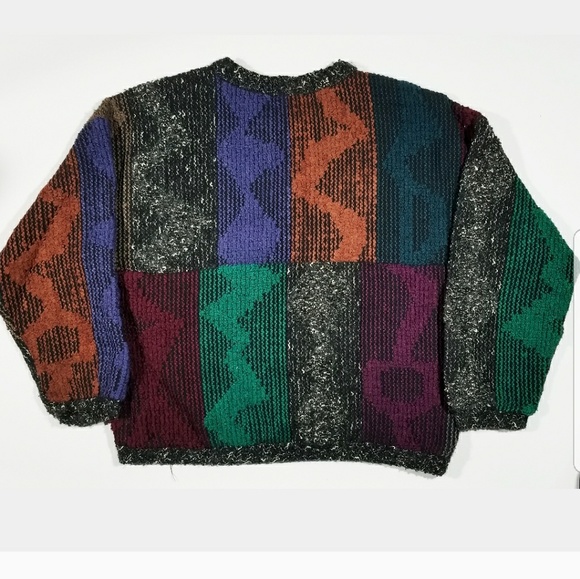 🚫SOLD 🚫 ON MERCARI 80s 90s Abstract Sweater - Picture 7 of 7